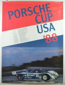 schönes Plakat Poster Porsche Cup USA 1988 Price Cobb auf 962C 101 x 76cm - Bild 1 von 2