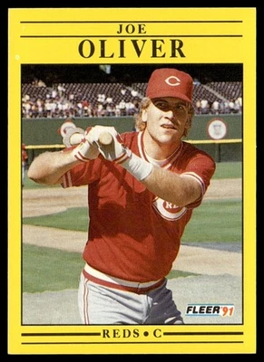1991 Fleer Joe Oliver Cincinnati Reds #75 - Image 1 of 2