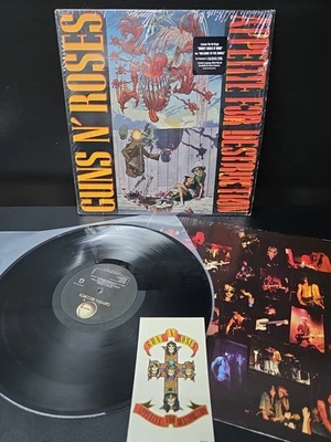 Guns N Roses Appetite For Destruction Lp Vinyl 1st "UNCENSORED" Press Tattoo EX - Image 1 of 4