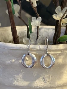 Tiffany & Co. Small Sevillana Dangle Hook Earrings Silver 925 Peretti - Picture 1 of 3