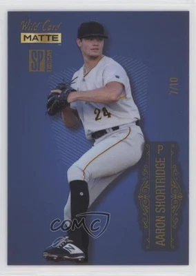 2022 Wild Card Matte SP Exclusive Base Baseball Blue /10 Aaron Shortridge #MBN-9 - Image 1 of 2
