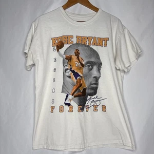 Kobe Bryant Mens Graphic T-shirt Legend Forever White READ See Measurements - Picture 1 of 8
