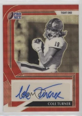 2022 Leaf Pro Set Metal Black & White 1/1 Cole Turner Rookie Auto RC 0a17 - Image 1 of 3