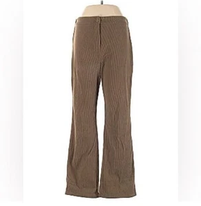 Anthropologie Sincerely Jules Corduroy Wide Leg Pant Womens Large Brown - Picture 1 of 7