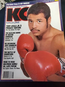 1983 JANUARY KO Knockout Boxing Magazine + full-color pinup of RAY MANCINI - Picture 1 of 3