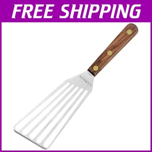 Stainless Steel Turner with Walnut Handle, 3' x 6" - Picture 1 of 10