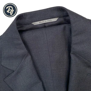 Mens 40 R Canali 1934 Solid Charcoal Grey Wool Modern Fit Suit Made Italy - Picture 1 of 24