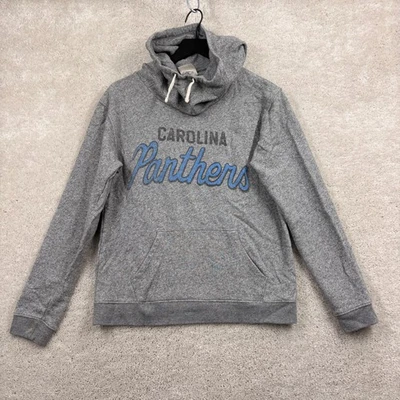 Carolina Panthers Sudadera con Capucha Mujer Talla Pequeña Gris Gráfico Bolsillos Comida Chatarra Foto 1 de 4