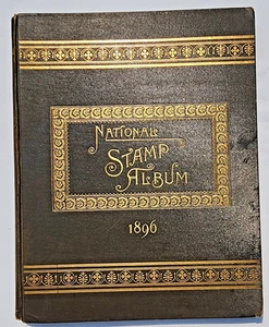 Raro Album Francobolli Nazionali: Edizione 1896, Scott Stamp & Coin, Copertina Rigida Buono - Foto 1 di 16