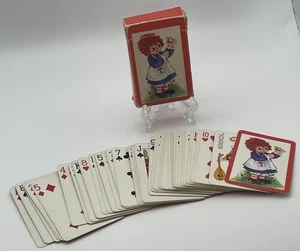 Raggedy Ann Miniature Playing Cards 1974 Hallmark Made In USA Complete w Jokers - Picture 1 of 10