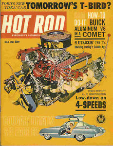 Hot Rod 1962 Jul t bird comet cougar nhra drags willys