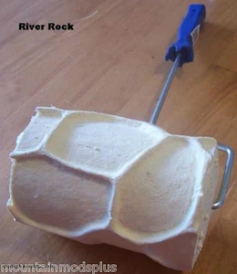 Concrete Cement Landscape Curbing River Stone texture Imprint Roller Stamp New - Picture 1 of 3