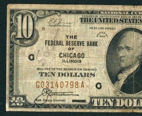 Chicago - $10 1929 National Currency * Paper Currency Auctions