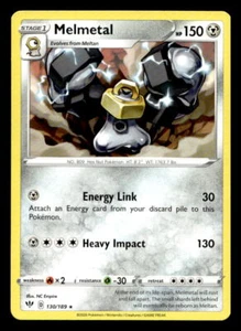 Pokemon SWSH03: Darkness Ablaze #130/189 Melmetal Rare - Picture 1 of 2