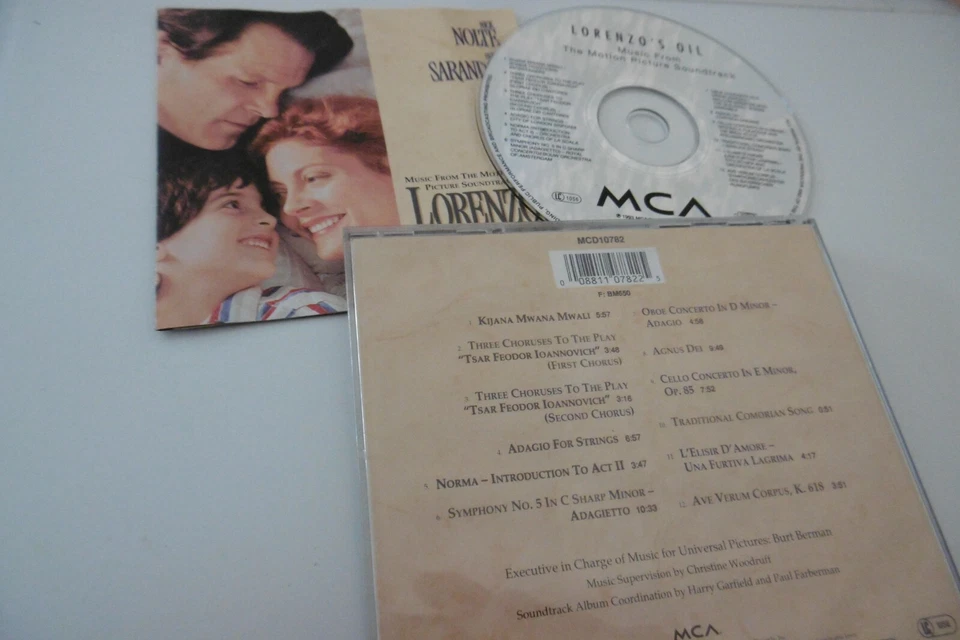 Lorenzos Öl Musik Aus Dem Film Soundtrack CD Hergestellt In Deutschland MCA 1993 - Bild 1 von 1