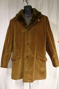 Cappotto giacca in velluto a coste vintage Mighty Mac Out O' Gloucester marrone oro / taglia 42 - Foto 1 di 12