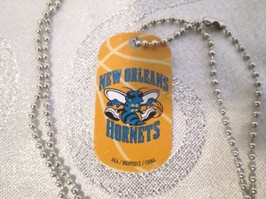 NBA New Orleans Hornets Yellow Logo Dog Tag Necklace backpacks party Gift - Picture 1 of 1