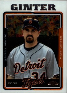 2005 Topps Chrome Update Baseball Card #18 Matt Ginter