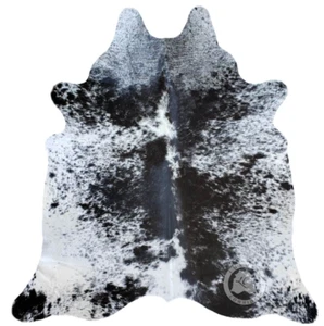 Real Cowhide Rug Salt and Pepper - Size 6 x 7-8 ft - Picture 1 of 6