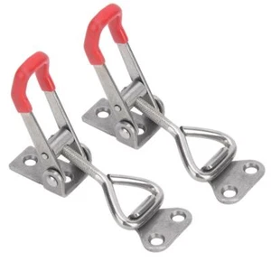 2Pcs Toggle Clamp Clip 304 Stainless Steel Buckle Quick Fixture Tool - Picture 1 of 12