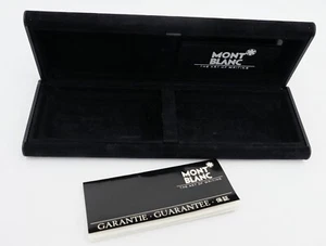 MONTBLANC schwarzes Samt Etui für drei Kugelschreiber / Stifte Garantiekarte - Picture 1 of 12