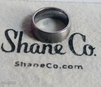 Shane & Co Titanium Men Ring Size 8 - Image 1 of 4