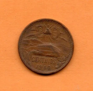 Mexico Coin 20 Centavos 1960 Brass 10gr. 28.5mm KM#440 (Low Shipping) - Picture 1 of 2