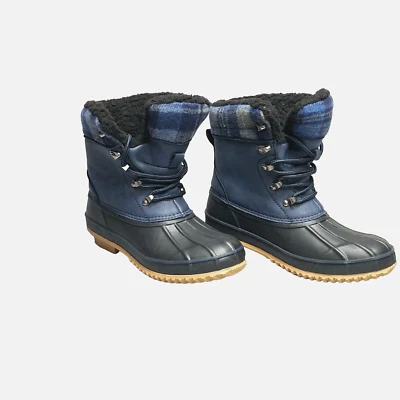 Coldwater Creek Insulated Duck Winter Snow Boots Women Size 6 Black Waterproof - Image 1 of 4