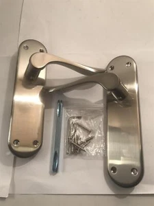 Fortessa FLATWAV-SN Wave Latch on Back Plate (no key) Satin Chrome - Picture 1 of 3