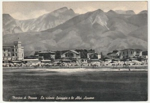 MARINA DI MASSA - LA RIDENTE SPIAGGIA E LE ALPI APUANE - VIAGG. 1952 -56683- - Picture 1 of 1