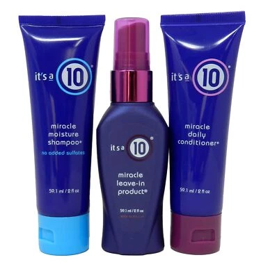 A Complete Hair Care Set for All Hair Types Miracle Shampoo Conditioner Leave In - Image 1 of 2