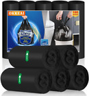 OKKEAI Small Bin Bags 5l Bin Liner Black Plastic Pedal Waste Bags with Tie 100