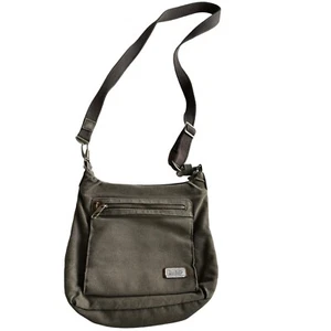Travelon Anti-Theft Crossbody Bag With Adjustable Strap & Multiple Pockets - Gra - Picture 1 of 15