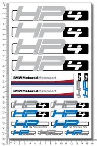 HP4 motorrad motorcycle decal set sheet 21 high quality stickers s1000rr parts - Picture 1 of 7