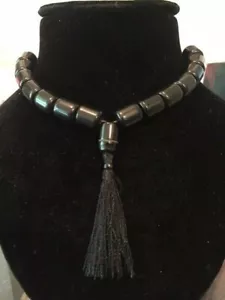 Cuentas de oración islámicas Faturan de baquelita negra + borla 31 gramos de colección - Imagen 1 de 12
