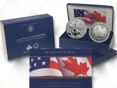 2019 Pride of Two Nations Limited Edition Two Coin Set COA & OGP 19XB - Image 1 of 4