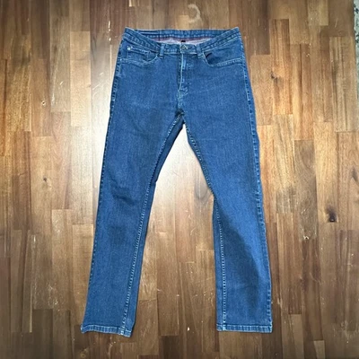 Matix Jeans Mens 38x29.5 Blue Denim Stretch Straight Leg Slim 5 Pocket Skate - Image 1 of 4