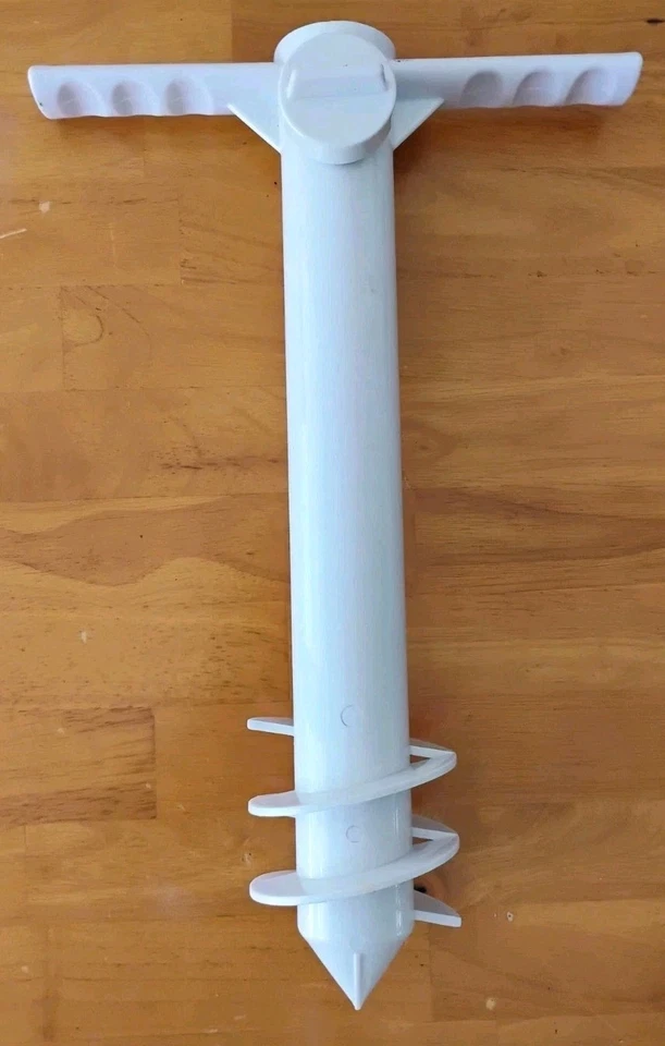 Nuevo anclaje de arena blanca Mainstays de 1,5 pulgadas de diámetro máximo para pesca playa Foto 1 de 4