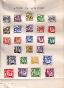 NETHERLANDS INDIES COMMEMORATIVE & DEFIN COLLECTION BETWEEN 1930 - 1937 STC £110 - Picture 1 of 3