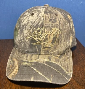 MOSSY OAK BREAK UP Camo Snapback Hat - Camel Racing Logo, Hunting Adult One Size - Picture 1 of 16