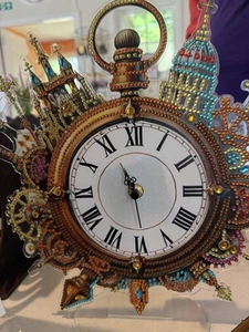 5d Diamond Painting Pocket Watch World Clock - Picture 1 of 4