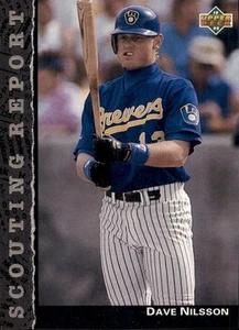 1992 Upper Deck - Scouting Report - Dave Nilsson #SR18 - Milwaukee Brewers - Picture 1 of 2