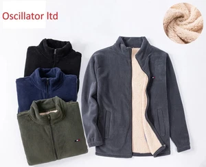 Chaqueta polar EX STORE para hombre cremallera completa pesada al aire libre cálida polar anti píldoras peces - Imagen 1 de 5