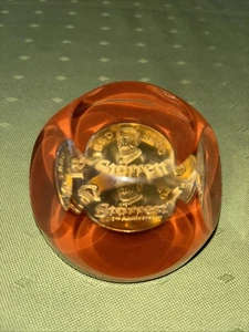 Vintage Starrett Measuring Tools Paperweight 1980 Anniversary Coin in Lucite - Picture 1 of 5