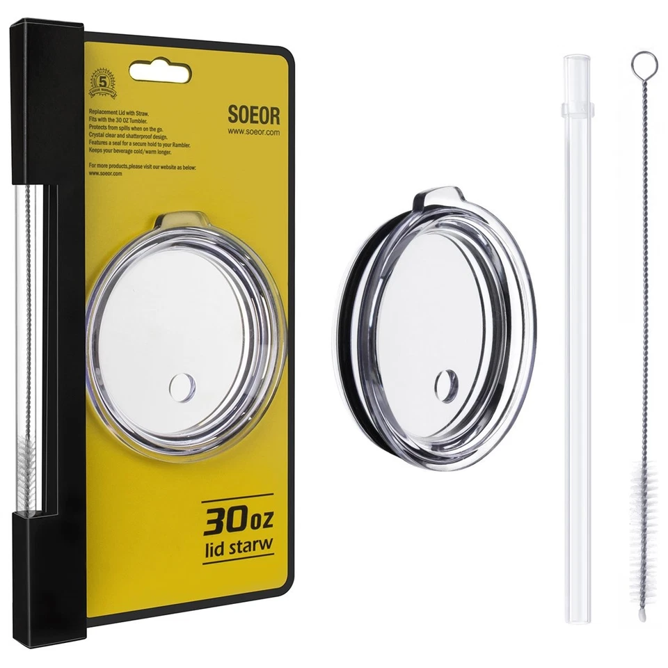 Tapa a prueba de derrames con pajita para 30 OZ Rambler, vaso Foto 1 de 4