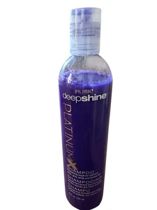 Champú RUSK DEEPSHINE PLATINUM 12 OZ botella púrpura cabello rubio plateado gris - Imagen 1 de 5