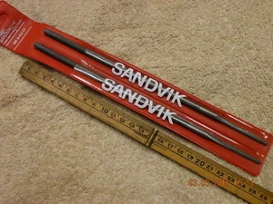x2 Sandvik 1/4" Kettensägenfeilen 165-8-6,3-2P 6,3mm Sägefeilen Neu - Bild 1 von 2