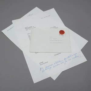 Nils Haglund Correspondence 2 Letters Typed and Hand Signed 1.71.ABI - Picture 1 of 7