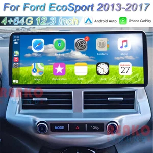 12.3'' 4+64G Android 13 Carplay Car Radio For Ford EcoSport 2013-2017 Head Unit - Picture 1 of 17