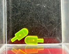 Lego Parts Lot x (2) ~ Trans-Neon Green Ice Pop Popsicle ~ No 32981